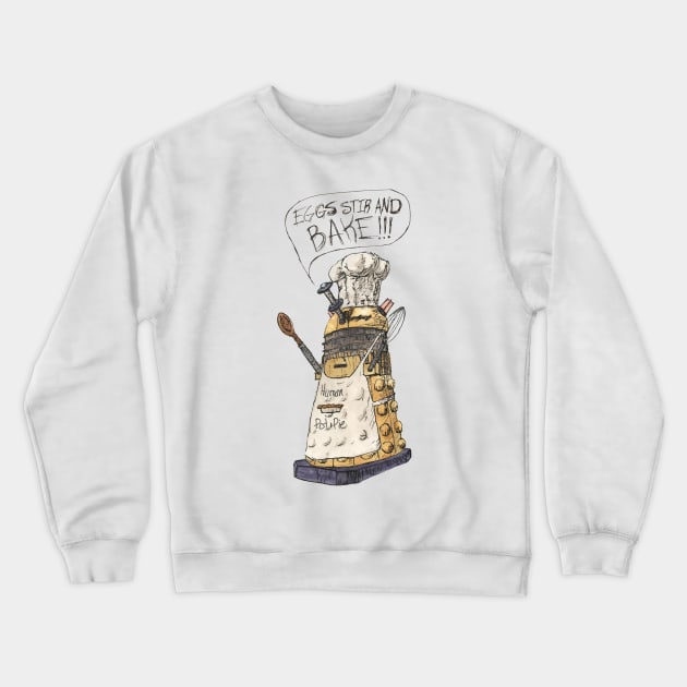 Dalek Chef Crewneck Sweatshirt by seangreenbergart